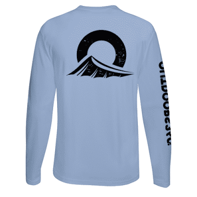 Outdoors360 Baby Blue black ink shirt